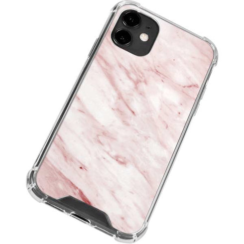 Pink Marble iPhone 12 Mini Clear Case
