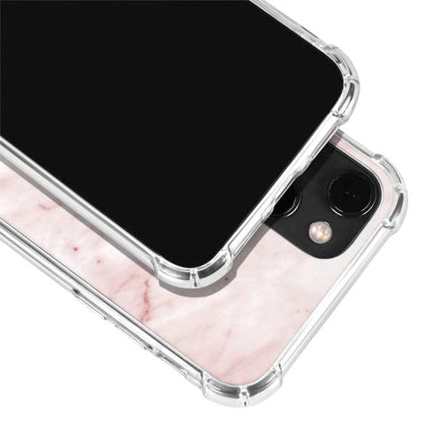 Pink Marble iPhone 14 Clear Case