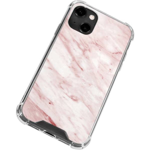 Pink Marble iPhone 14 Clear Case