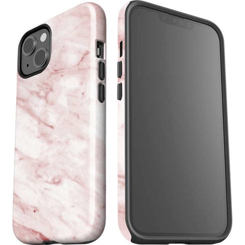 Pink Marble iPhone 15 Plus Impact Case