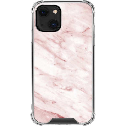 Pink Marble iPhone 14 Plus Clear Case