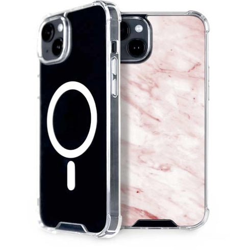 Pink Marble iPhone 15 Plus MagSafe Case
