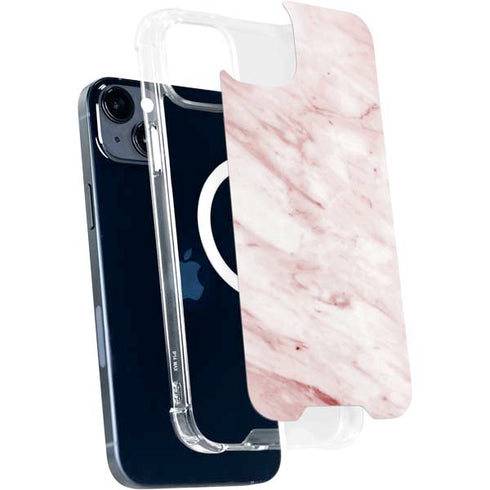 Pink Marble iPhone 14 Plus MagSafe Case