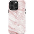 Pink Marble iPhone 15 Pro Impact Case