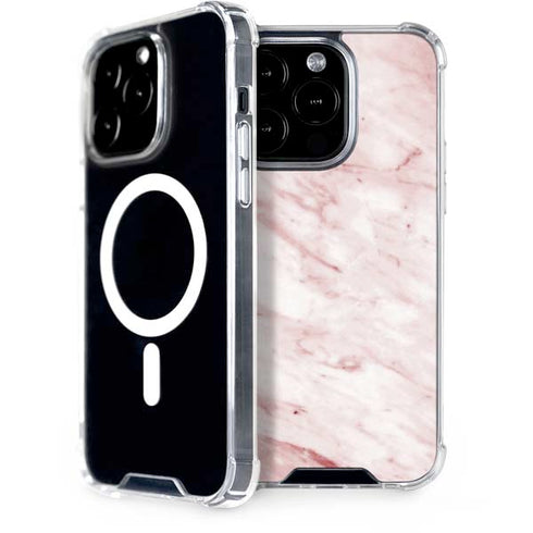 Pink Marble iPhone 15 Pro MagSafe Case