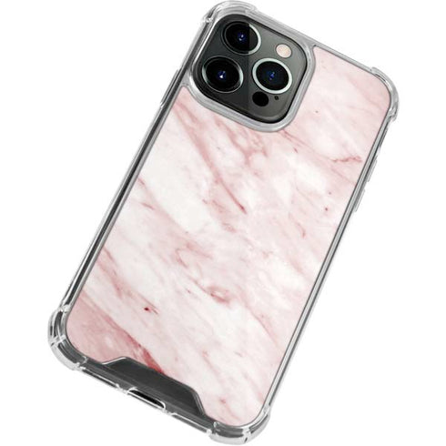 Pink Marble iPhone 14 Pro Max Clear Case