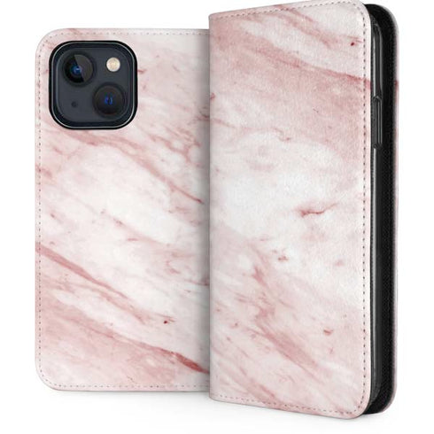 Pink Marble iPhone 15 Plus Folio Case
