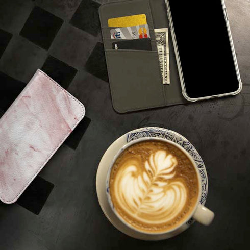 Pink Marble iPhone 15 Plus Folio Case