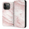 Pink Marble iPhone 15 Pro Folio Case