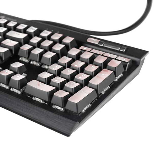 Pink Marble K95 RGB PLATINUM Mechanical Gaming Keyboard Skin