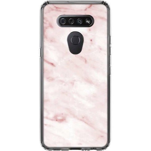 Pink Marble LG K51/Q51 Clear Case