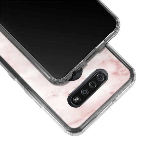 Pink Marble LG K51/Q51 Clear Case