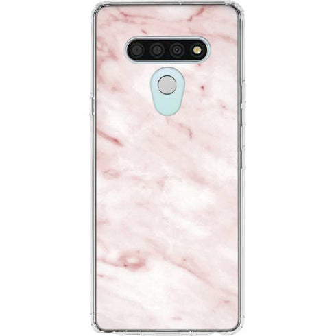 Pink Marble LG Stylo 6 Clear Case
