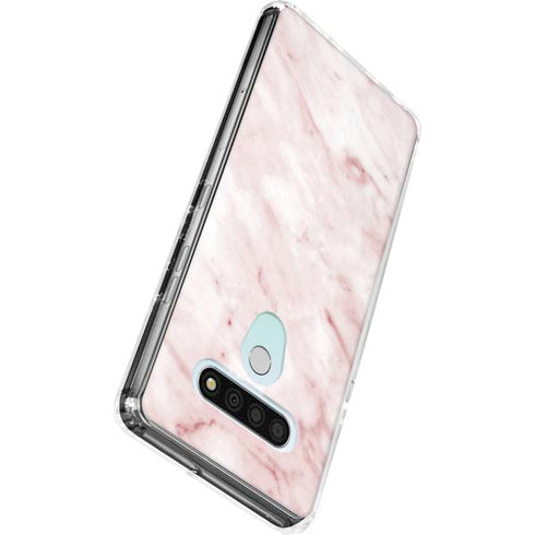 Pink Marble LG Stylo 6 Clear Case