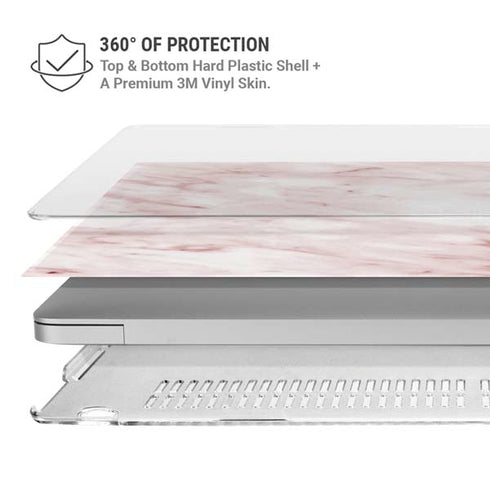 Pink Marble MacBook Air 15in (2023-2025) Case plus Skin