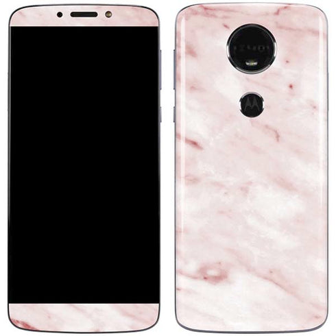 Pink Marble Moto E5 Plus Skin