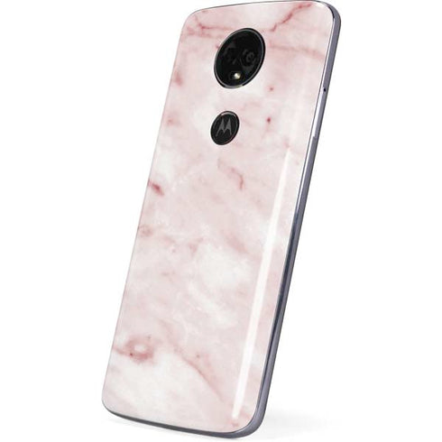 Pink Marble Moto E5 Plus Skin