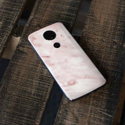 Pink Marble Moto E5 Plus Skin