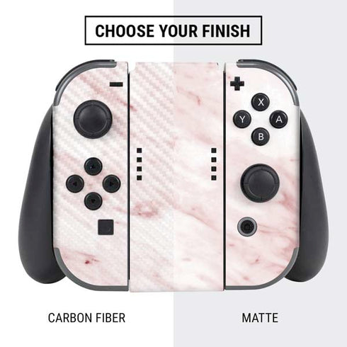 Pink Marble Nintendo Switch Bundle Skin