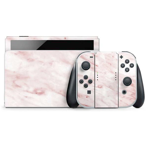 Pink Marble Nintendo Switch OLED (2021) Skin