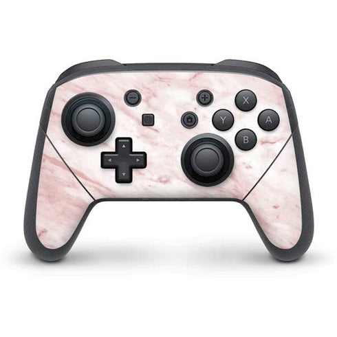Pink Marble Nintendo Switch Pro Controller Skin