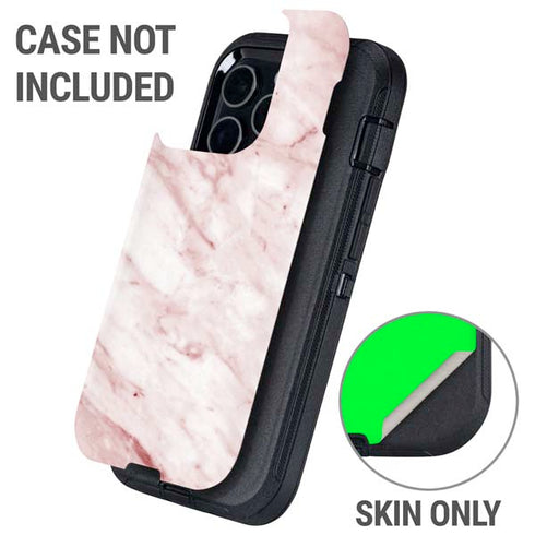 Pink Marble Otterbox Defender iPhone Skin