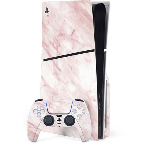 Pink Marble PS5 Slim Disk Bundle Skin
