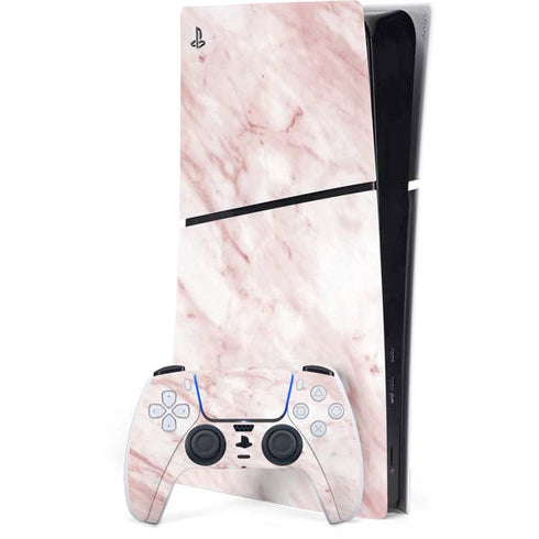 Pink Marble PS5 Slim Digital Edition Bundle Skin