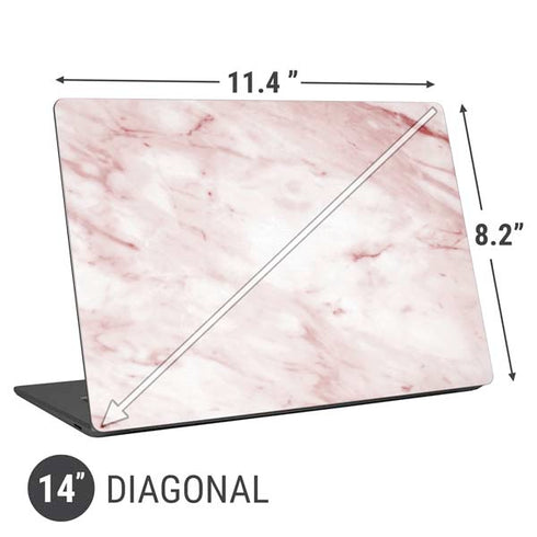 Pink Marble Universal Laptop 14in (11.4 x 8.2in) Skin