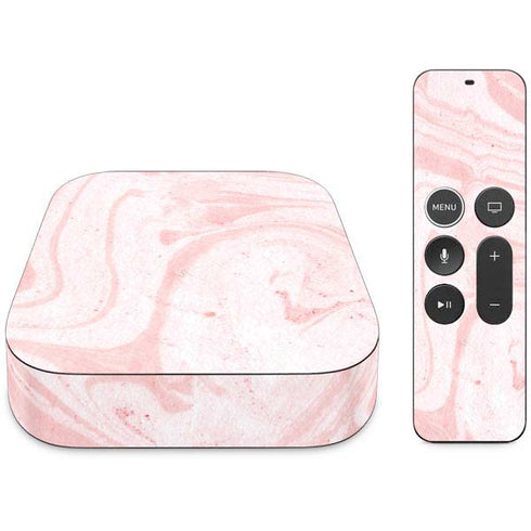 Pink Marbling Apple TV Skin