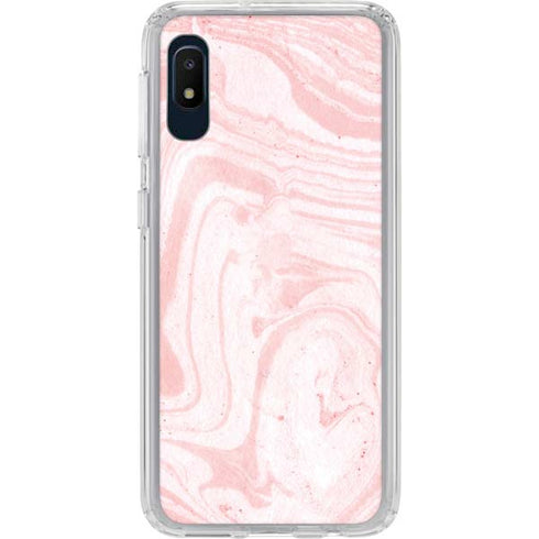 Pink Marbling Galaxy A10e Clear Case