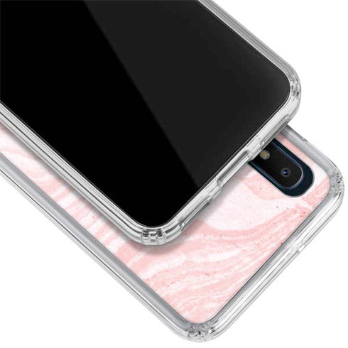 Pink Marbling Galaxy A10e Clear Case