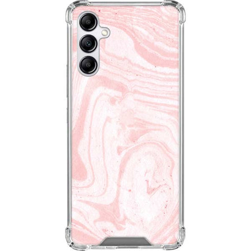 Pink Marbling Galaxy A15 5G Clear Case