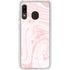 Pink Marbling Galaxy A20 Clear Case