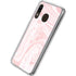 Pink Marbling Galaxy A20 Clear Case