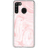 Pink Marbling Galaxy A21 Clear Case