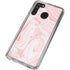 Pink Marbling Galaxy A21 Clear Case