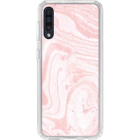 Pink Marbling Galaxy A50 Clear Case