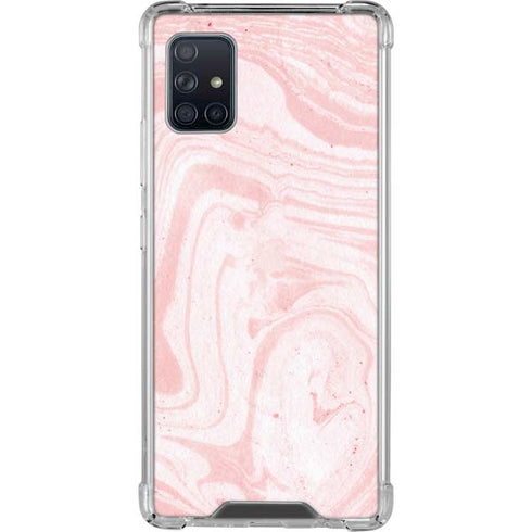 Pink Marbling Galaxy A51 5G Clear Case