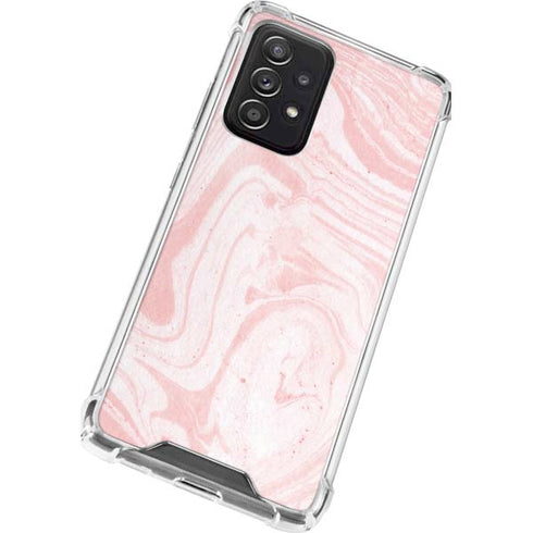 Pink Marbling Galaxy A52 5G Clear Case