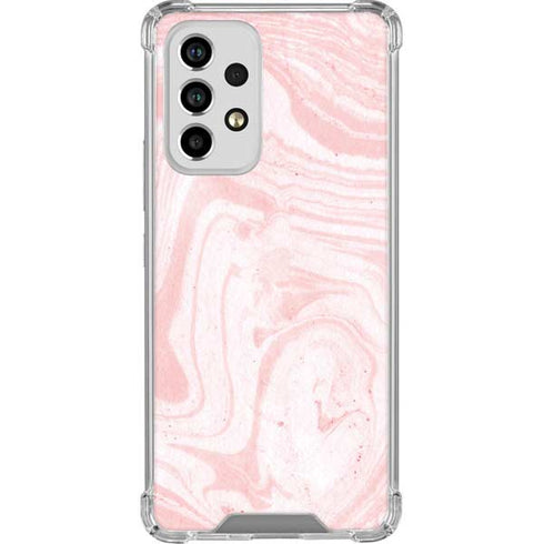 Pink Marbling Galaxy A53 5G Clear Case