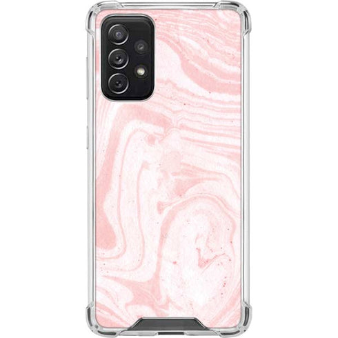 Pink Marbling Galaxy A72 5G Clear Case