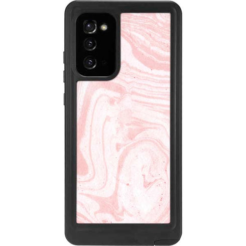 Pink Marbling Galaxy Note20 5G Waterproof Case