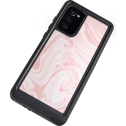 Pink Marbling Galaxy Note20 5G Waterproof Case
