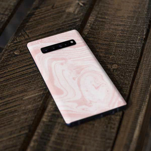 Pink Marbling Galaxy S10 Plus Skin