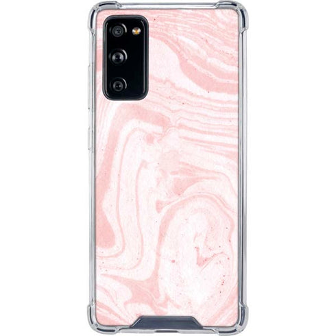 Pink Marbling Galaxy S20 FE Clear Case