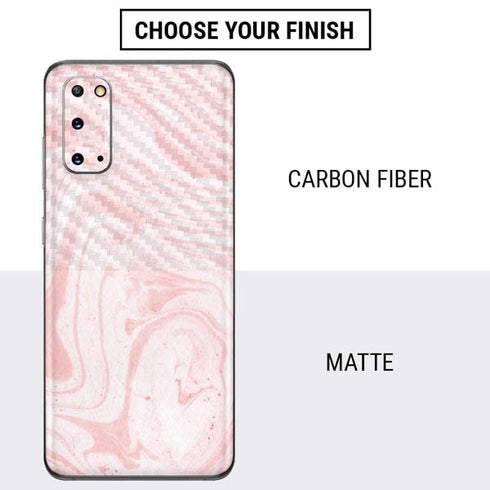 Pink Marbling Galaxy S20 Skin