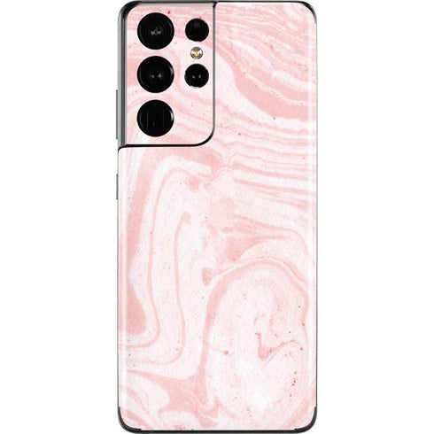 Pink Marbling Galaxy S21 Ultra 5G Skin