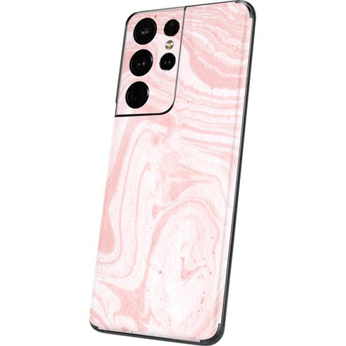 Pink Marbling Galaxy S21 Ultra 5G Skin