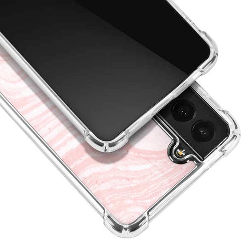 Pink Marbling Galaxy S22 Clear Case